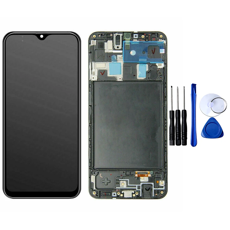 2019 LCD Display + Touch Bildschirm Digitizer mit Rahmen für SamsungGalaxy A20 A205 | Мобильные телефоны и аксессуары