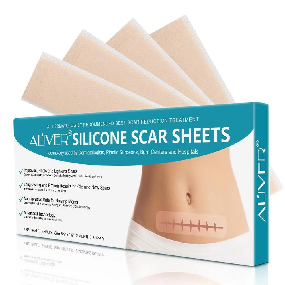 4pcs/Set Surgical Scar Sticker Stretch Mark Removal Patch Remove Trauma Burn Skin Repair Therapy Care Tool |
