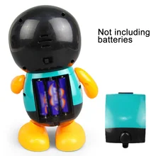 Домашний пластиковый Поющий круглый край Электрический танец милый детский подарок красочный светодиодный светильник в форме пингвина портативная музыкальная игрушка забавная