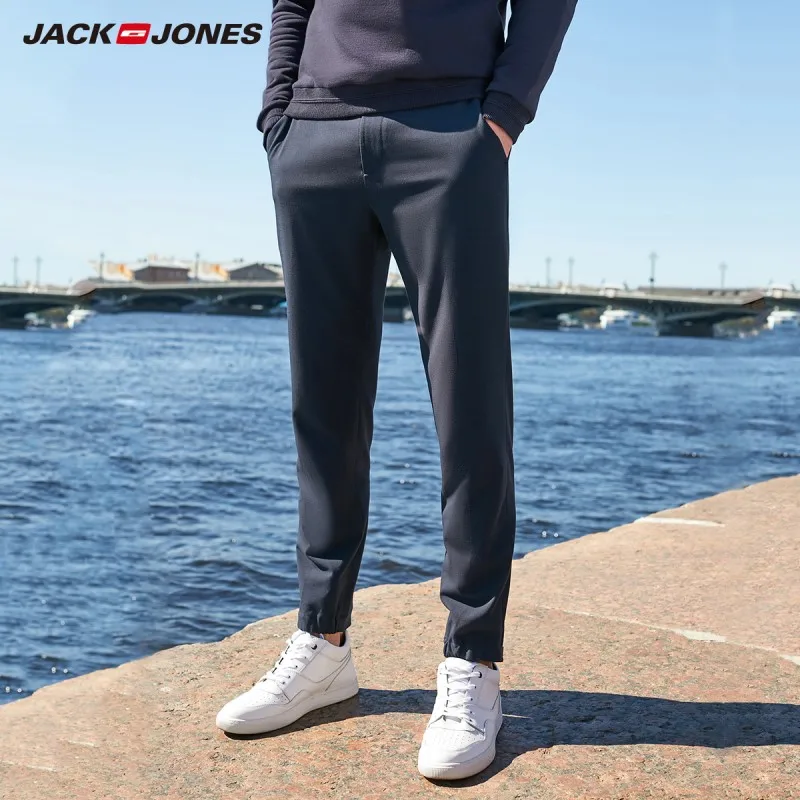 MIDNIGHT JackJones мужские повседневные брюки длиной до щиколотки, мужские брюки 219314538 - Цвет: MIDNIGHT