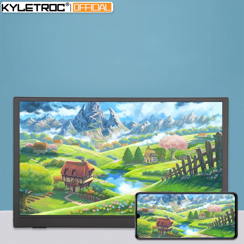 KYLETROC 15.6 inch HDMI TYPE C 1920*1080P HDR Portable Gaming Monitor For Macbook Samsung DEX Switch PS3 PS4 Xbox | Компьютеры и офис