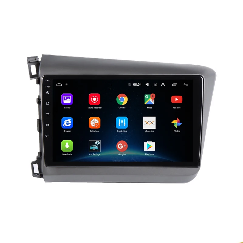 Excellent 9" 2.5D IPS Android 9.1 Car DVD Multimedia Player GPS For Honda Civic 2010 2011 2012 2013 2014 radio DSP 32EQ stereo navigation 15