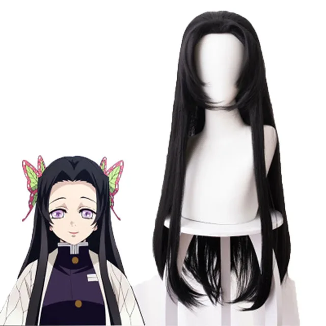 Аниме Demon Slayer косплей парик Kimetsu no Yaiba костюм Kamado Nezuko Tanjirou все роли Высокое качество Градиент Длинные короткие волосы - Цвет: Тёмно-синий
