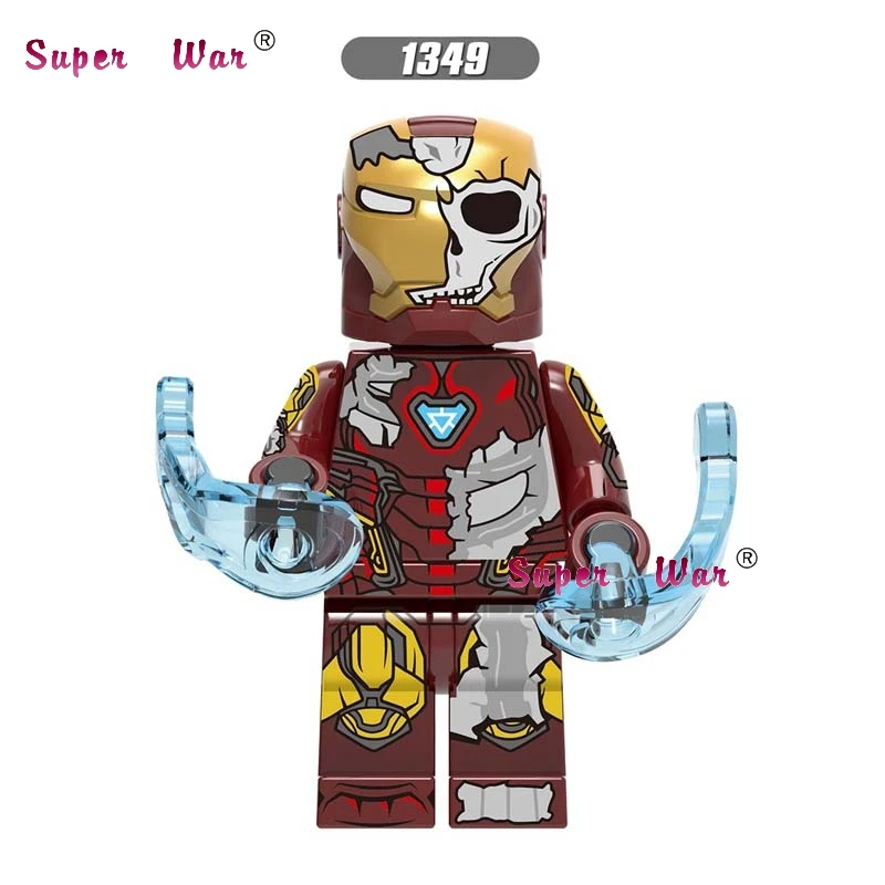 Одиночный фильм Marvel Lizard четыре Elementals Fire Wind Jonah MJ SpiderMan Mysterio IronMan вдали от дома Строительные кубики, детские игрушки - Цвет: XH1349