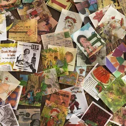 Bloc notes rétro en papier frais, étiquette Scrapbooking, décoratif, matériau de Base, pour Journal planificateur, livre, DIY bricolage, 400 pièces/ensemble 