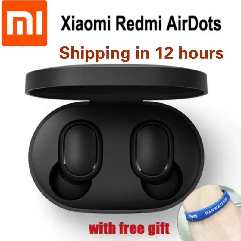

Xiaomi Redmi AirDots True Wireless Bluetooth Headset TWS 5.0 Earphones with Mic Original Redmi AirDots Stereo Wireless Headphone