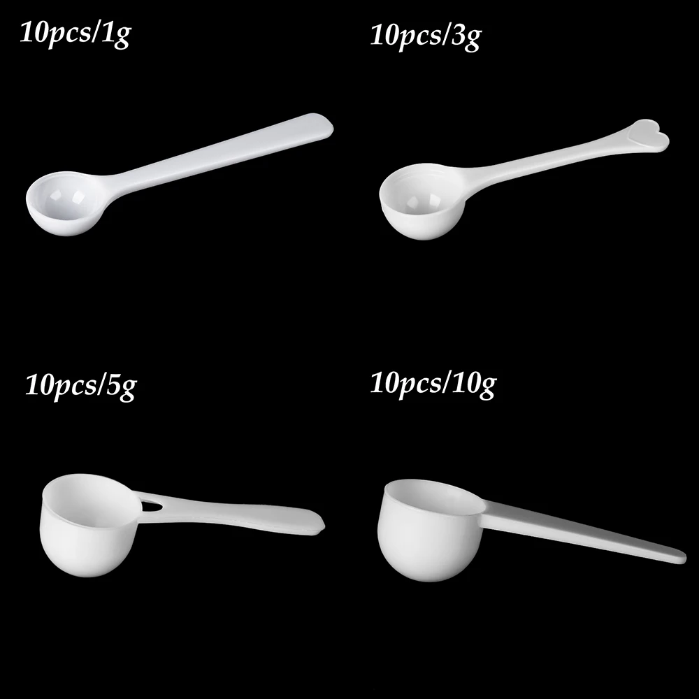 Новинка; 10 шт., высокое качество, на возраст от 1/3/5/10g прочный измерительный ложки для кофе молочный белок порошок совки стали чайная ложка инструменты сделай-сам Кухня расходные материалы