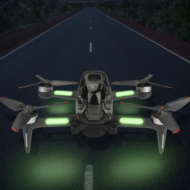 2PCS Replacement Luminous Sticker Night Flight Sticker Fluorescent Stickers for DJI FPV Combo Drone Aircraft Accessories
