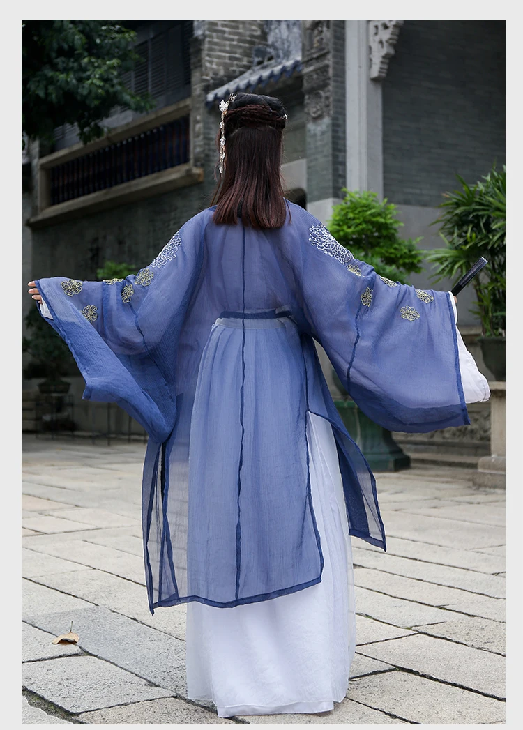 Китайский народный танец волшебный древний костюм Hanfu платье для женщин Династия Тан элегантная Китайская вышивка одежда DL4138
