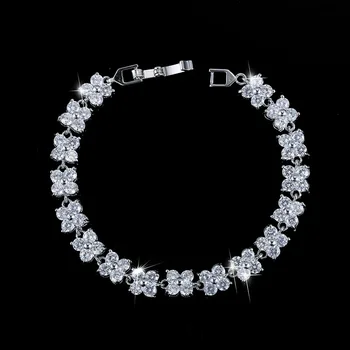 

AAA Zircon Bracelet Silver Plated Platinum S925 Styerling Silver Bracelet Sahhhire Ruby Gemstone Bracelet Wedding Luxury Jewelry