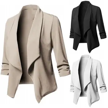 

Classic Black Chic Autumn Blazer Jacket Women Streetwear Office Lady Long Sleeves Blazer Coats Female Casual blazer feminino