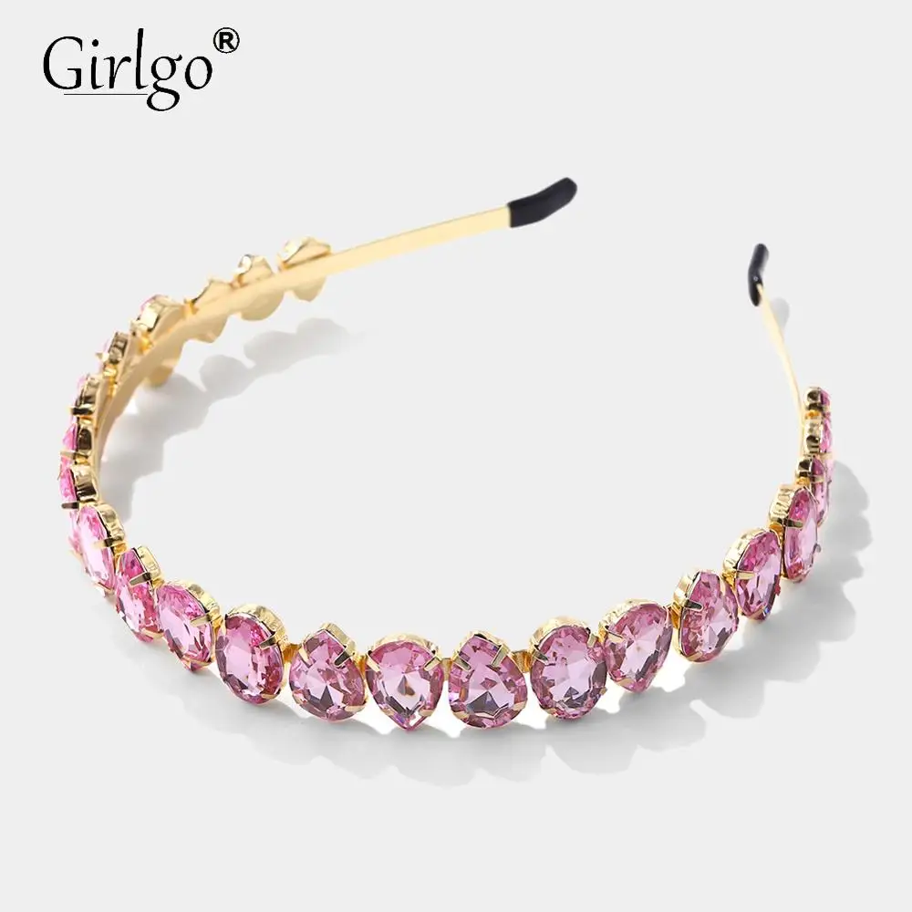 Girlgo Boho Стиль тонкая рамка из нержавеющей стали с бусинами цветного стекла
