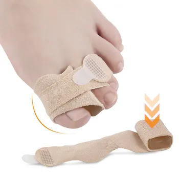 

Fabric Toe Finger Straightener Hammer Toe Hallux Valgus Corrector Bandage Toe Separator Splint Wraps Foot Stretcher Care Tool