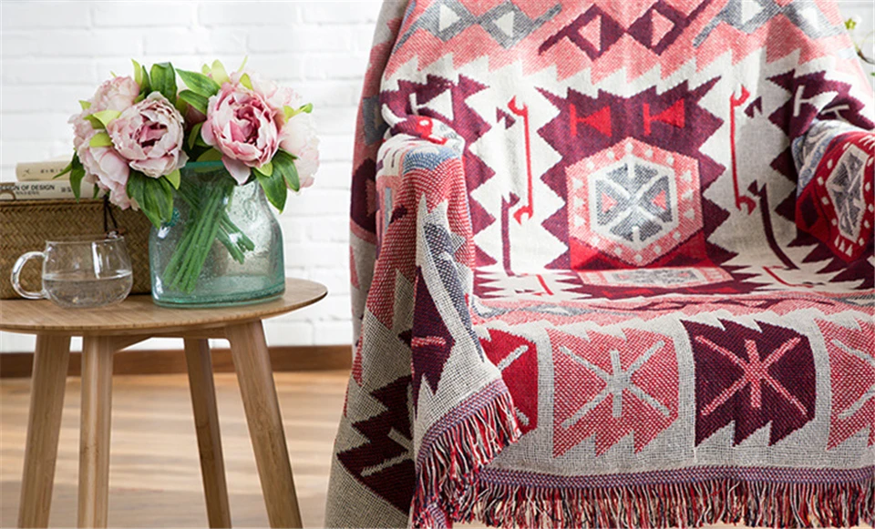 Постельные принадлежности Outlet, геометрическое одеяло Baja, богемное покрывало для дивана, волшебное Гобеленовое покрывало для кровати, трикотажное одеяло для йоги