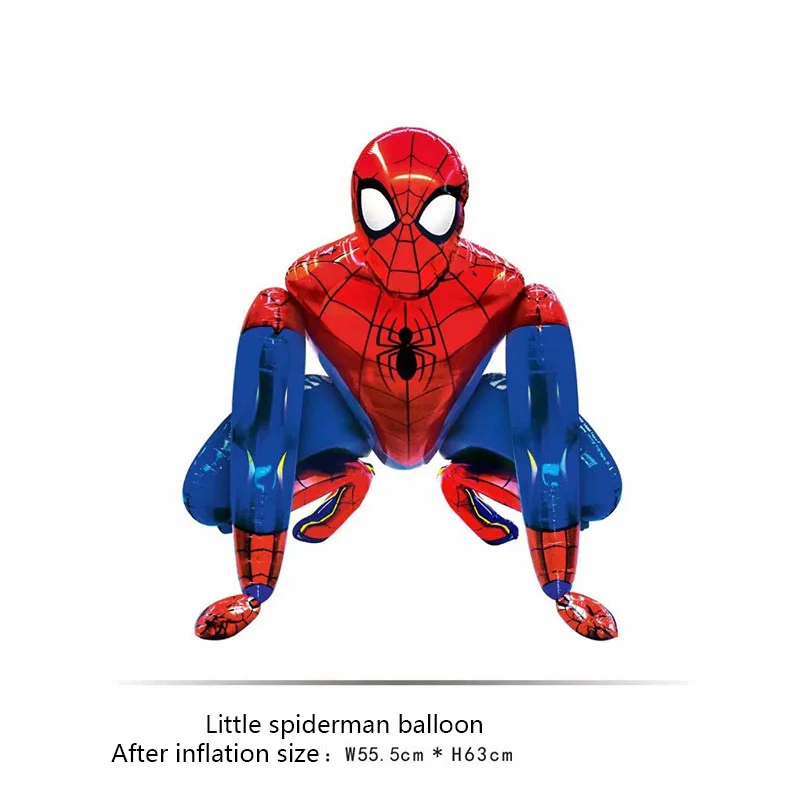 little Spiderman 1 шт./компл. 3D гигант "Человек-паук" Фольга воздушные шары с героями-Мстителями День рождения украшения поставки детских подарков воздуха игрушки - Цвет: little Spiderman