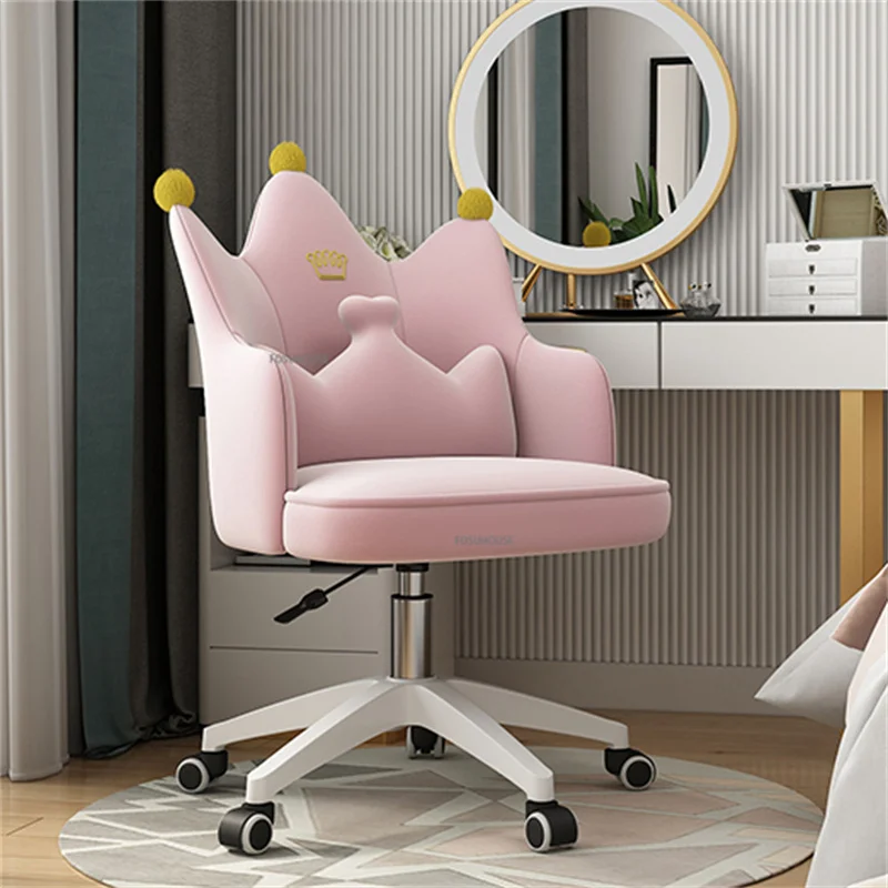 Home Computer Chair Comfortable Office Chair Modern Study Back Lazy Leisure  Rotating Desk Bedroom Furniture Lift Swivel Chairs - Office Chairs -  AliExpress