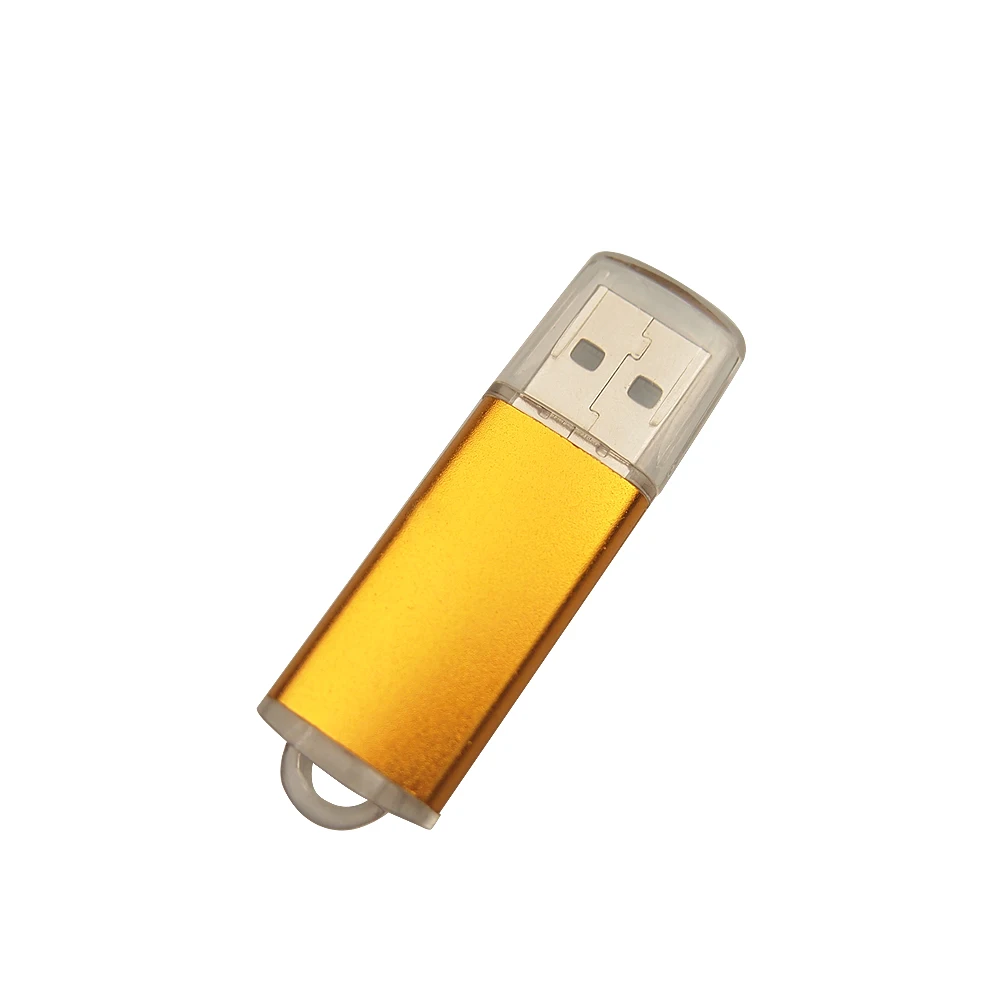 Металлический USB флеш-накопитель с индивидуальным логотипом, объем, карта памяти, 4 ГБ, 8 ГБ, 16 ГБ, 32 ГБ, 64 ГБ, Подарочный диск для хранения - Цвет: yellow