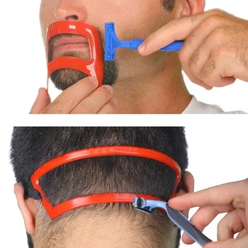 

1Set Neck Hairline Template Beard Haircut Shaping Trimming Shaper Stencil Trimmer Clipper Clip Hair Styling Tool Accessories DIY