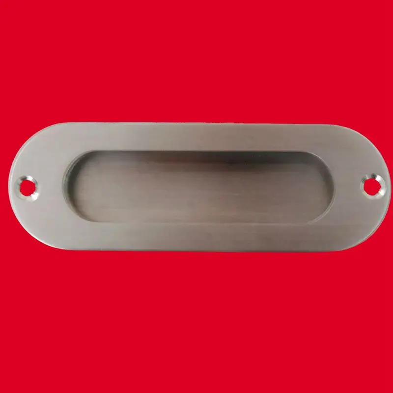 1pcs Rectangular Face Fix Flush Recessed Sliding Door Pull Handle Stainless Steel