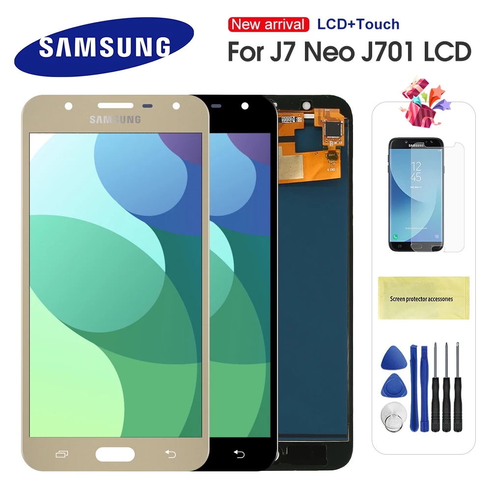 

5.5'' For Samsung Galaxy J7 neo J701 J701F J701M J701MT LCD Display Touch Display Digitizer Assembly Replacement Repair Parts
