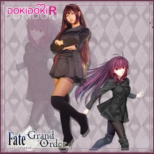 DokiDoki-R Fate/Grand Order Scathach, косплей, костюм, игра Fate, косплей, Scathach, фиолетовое платье, Женский костюм на Хэллоуин