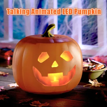 

3 Expressions Halloween Talking Animated Pumpkin LED Pumpkin Projection Lamp For Home Party Pre-sale Style Halloween Projector