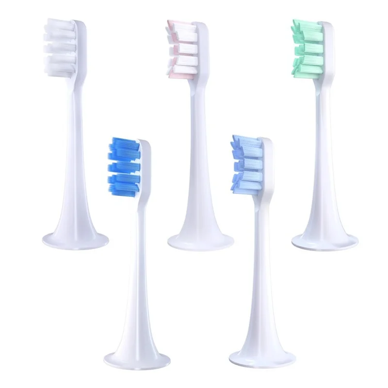 4Pcs Set Replacement Brush Heads Electric Toothbrush Heads Protect Soft DuPont Nozzles Floss Gifts For Xiaomi Mijia T300/T500 toothbrush heads,electric toothbrush