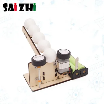 

Saizhi Science Toy Diy Machine Automatic Ball Machine Developing Intelligent Toy STEM Electric Model Toy Birthday Gift SZ3337