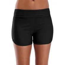 Женские шорты для плавания, спортивные шорты для мальчиков, одноцветные Шорты для плавания