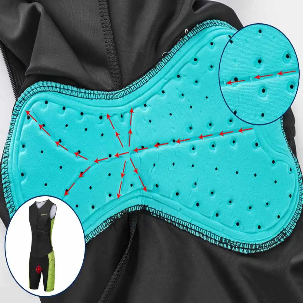 Sleeveless cycling suit for men, jumpsuit, jumpsuit for triathlon, summer cycling equipment sets 6