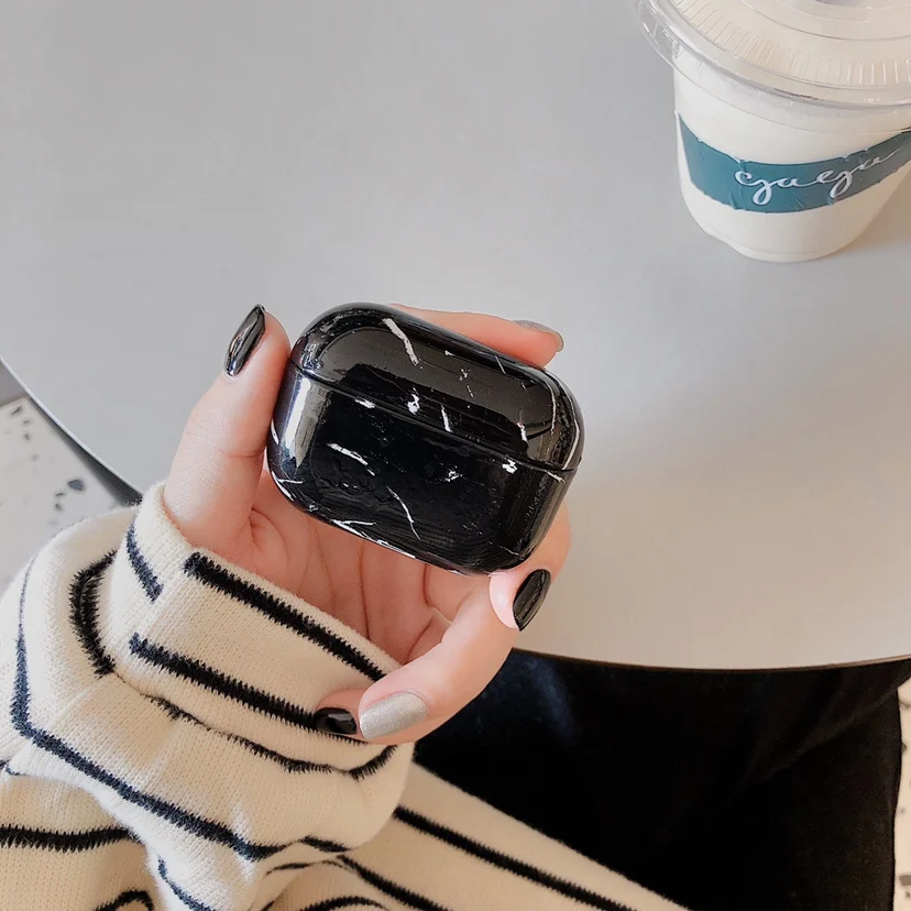 Модный Роскошный Мраморный Жесткий Чехол для Airpods Pro Чехол Bluetooth наушники защитный чехол для Air Pods Pro Чехол Fundas Coque
