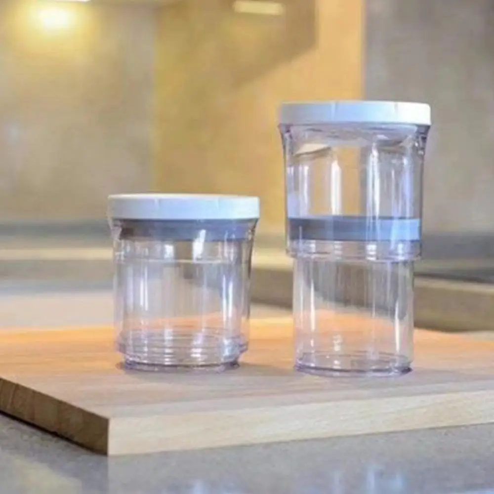 

Vacuum Food Storage Compression Container-Cup with Lids Airtight Adjustable Sealed Plastic Cup Storage Supplies