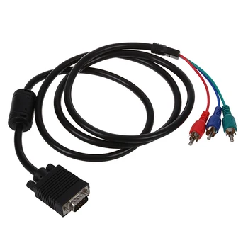 

4.9ft VGA to RCA Component Cable For PC Laptop TV Monitor