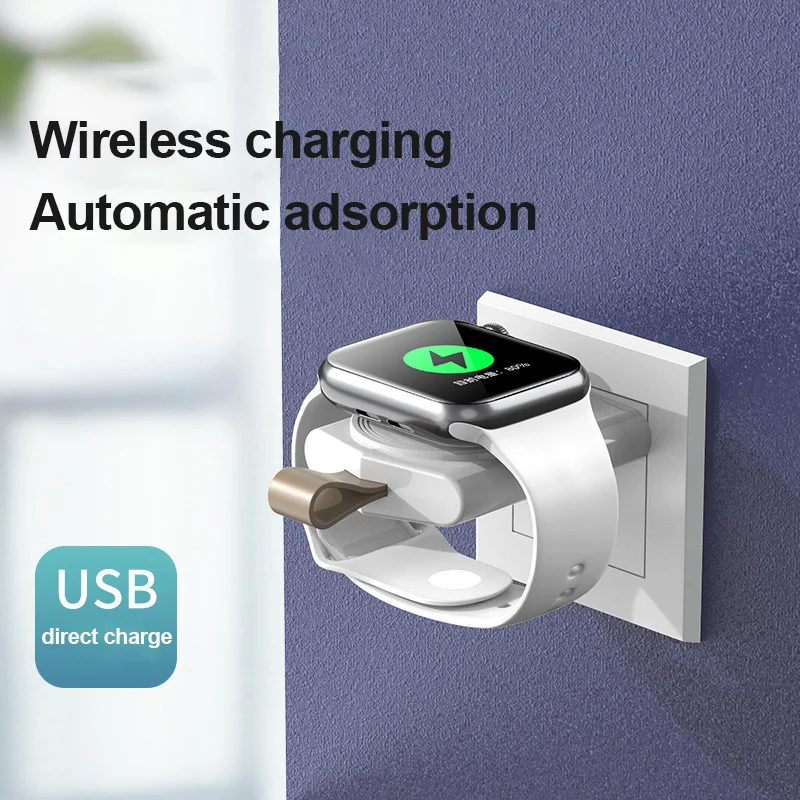 

1PCS Fast Wireless Charger Portable Wireless Charger For Apple IWatch Series2 3 4 Charging Dock Station USB Charger Dropshipping