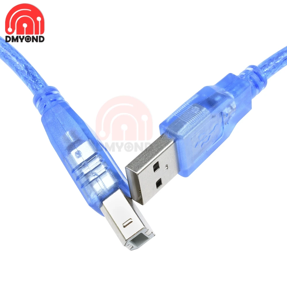 High-Quality Blue USB 2.0 Cable, Multiple Lengths Available