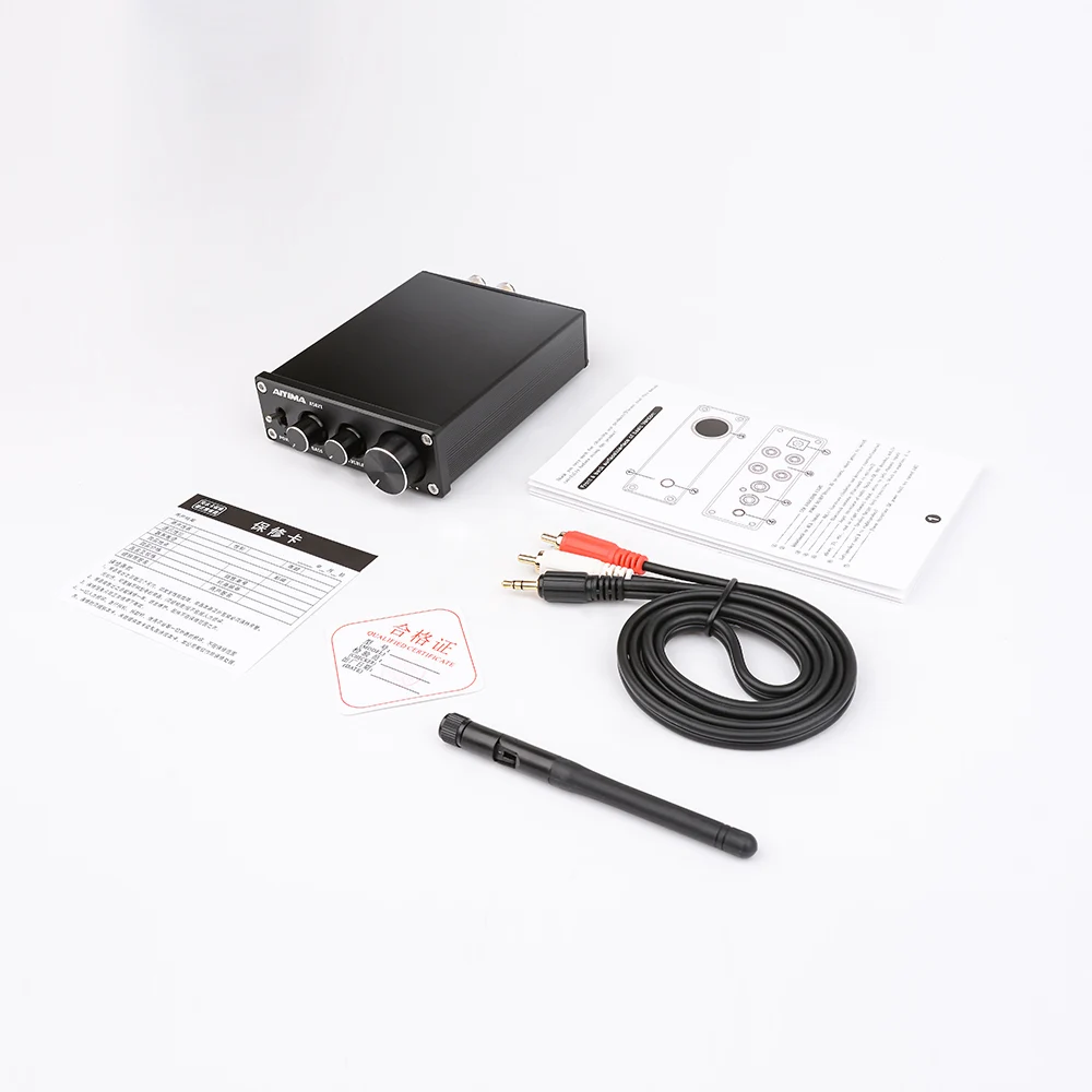 Black Unit AIYIMA TPA3116D2 цифровой аудио усилитель мощности 50 Вт* 2 HiFi Bluetooth 4,2 CSR64215 стерео усилитель звука TPA3116 усилитель для динамиков - Цвет: Black Unit