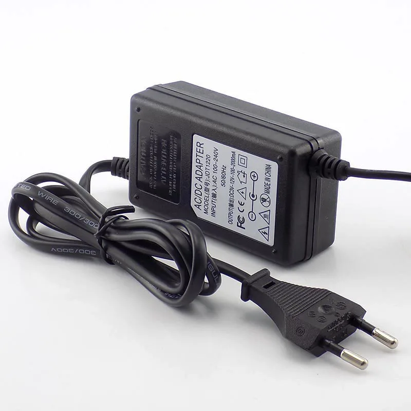 AC 100-220 В к DC Регулируемый адаптер 3-12 В 2.0A CCTV Блок питания камеры питания зарядное устройство для светодиодной ленты свет 5,5*2,5 мм A7