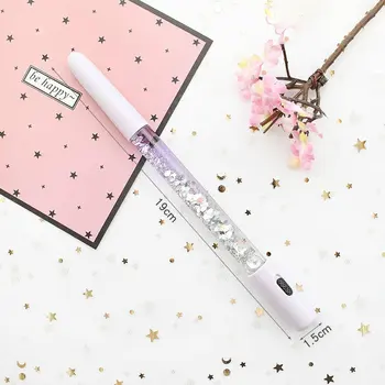 

1 Pic Sequins Liquid Quicksand Dazzle color Magic Wand Fairy Pens with light Gel Pen Stationery School Office Supplies