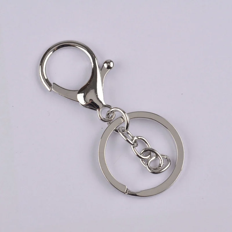 Rhodium Plated-B 70*30 мм 100 шт шарнирная застежка-Омар крючки Сплит Брелок разъем брелки DIY ювелирных изделий - Цвет: Rhodium Plated-B