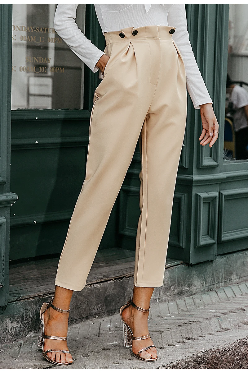 high waist office pants
