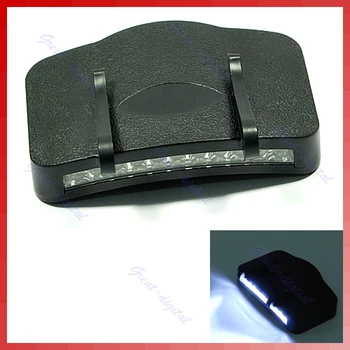 

New Black11 LED Flashlight Camping Clip-On Cap/Hat Light