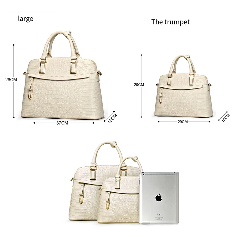  Qiwang Crocodile Ladies Hand Bags 2019 Elegant Top-handle Bag Women Handbag Designer Brand 100% Gen - 32412033525