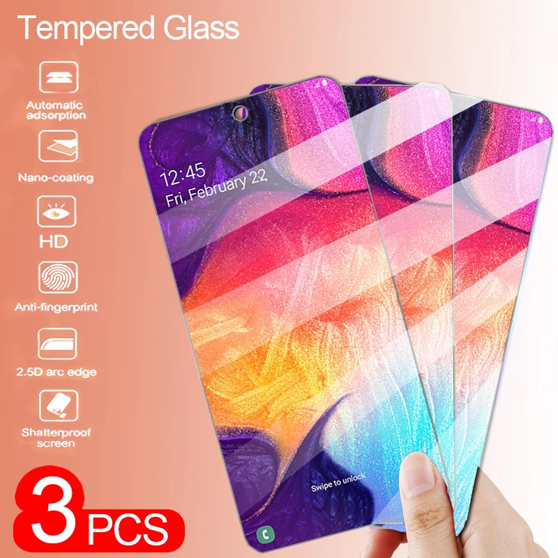 

3Pcs 9H Tempered Glass For Samsung Galaxy A10 A20 A30 A50 Screen Protector For samsung A10s A20s A30s A50s a507f protective Film