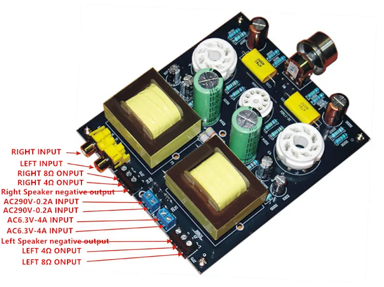 Hi-fi стерео 6N1/6N2+ 6P3P одноконцевый усилитель звуковой трубки класса A доска клапан Amp доска DIY KIT