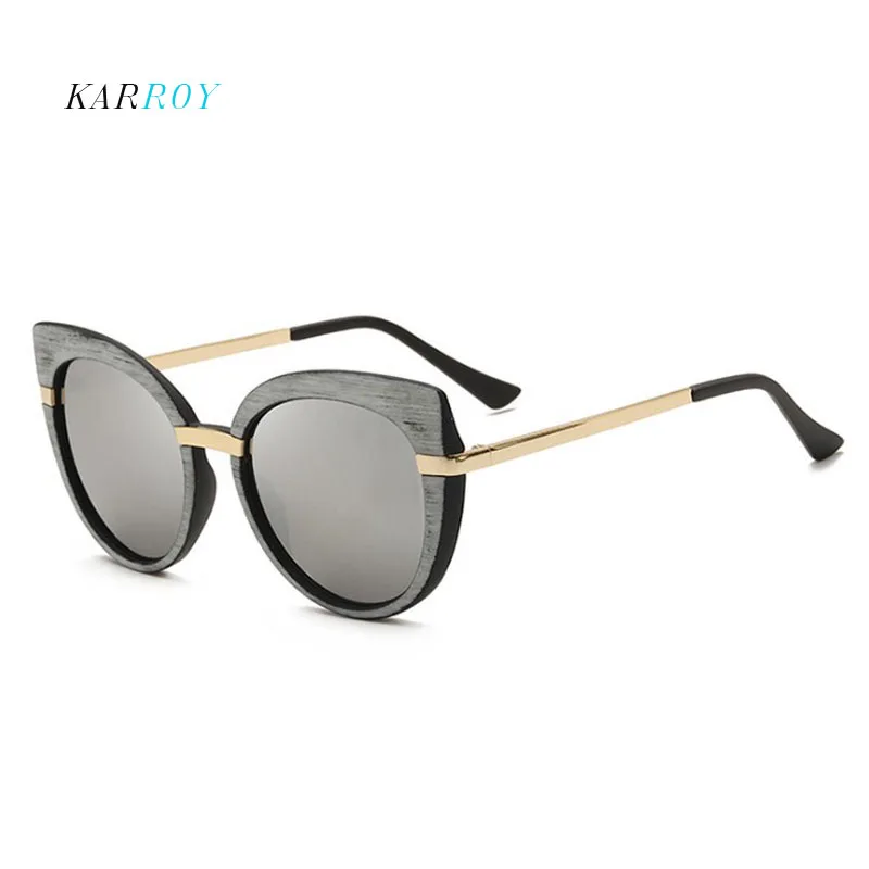 

New Arrival Wood Grain Women Sunglasses Vintage UV400 Men Glasses Fashion Unisex Eyeglasses