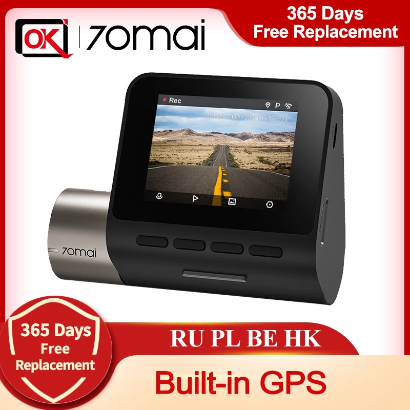 Новое поступление 70mai upgrage Dash Cam Pro Plus Встроенный GPS Скорость координаты ADAS
