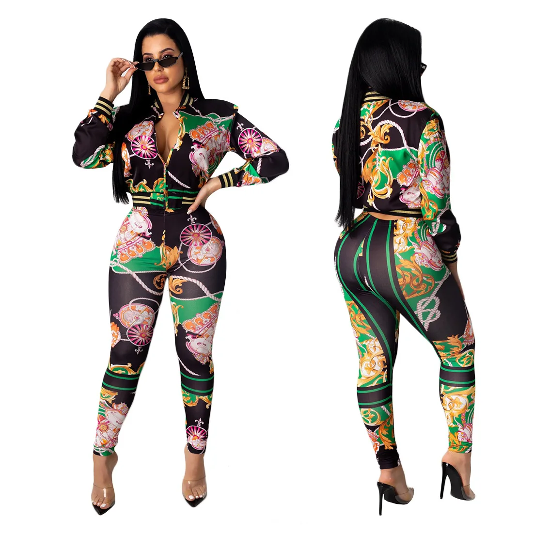 

J2111 Europe And America WOMEN'S Dress Separate Station Platform Set