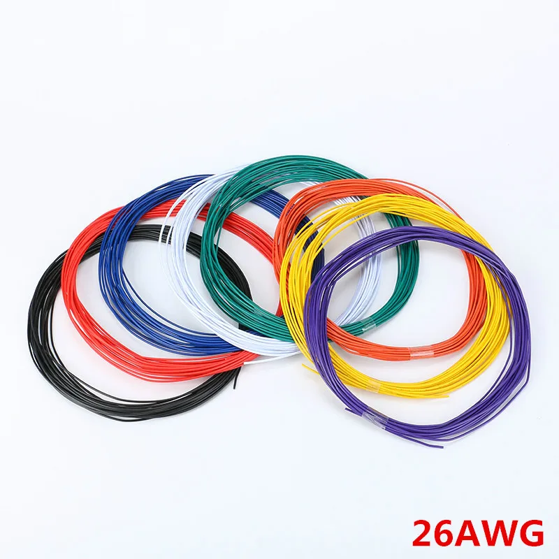 10 метров тестовая линия UL 1007 провод 26AWG 1,3 провод ПВХ мм электронный кабель UL сертификация изолированный светодиодный кабель для DIY подключения провода