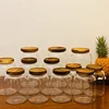 Storage Tank Food Container Bamboo Covered High Borosilicate Food Sealed Glass Tank Kitchen Miscellaneous Grain Organizer Jars 5