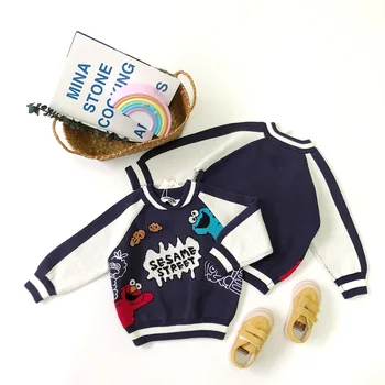 

Tonytaobaby New Style Embroidered Sweater Cartoon Pattern for Boys and Girls In Autumn and Winter Christmas Sweater